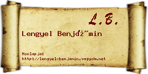 Lengyel Benjámin névjegykártya